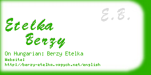 etelka berzy business card